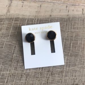 Kate Spade Black stud earrings brand new